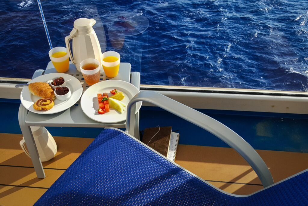 cruise breakfast morning relaxing no fixed schedule day flows naturally