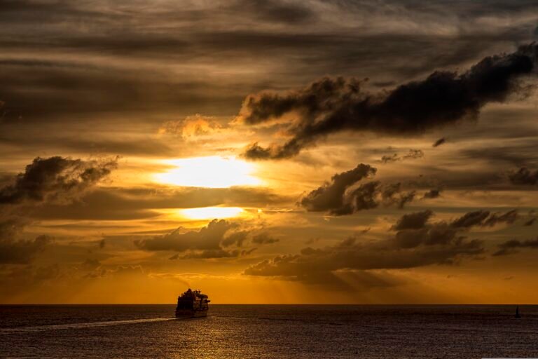 cruise ship at sea during sunset calm sea day cruise experience