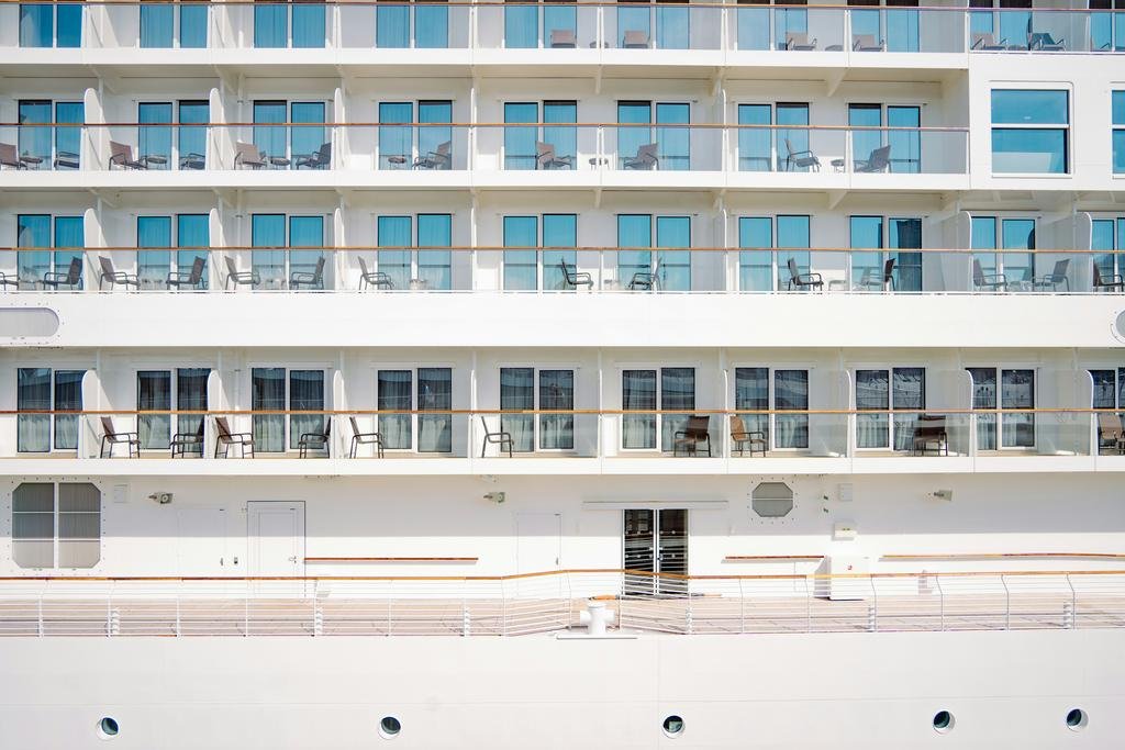 first hours on board a cruise ship interior deck showing orientation and exploration
